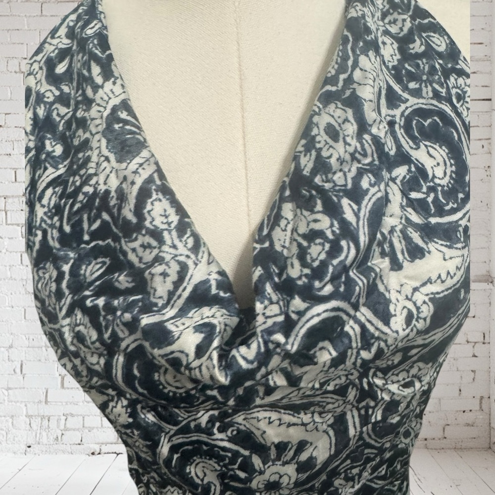 Chaser Cowl Neck Maxi Dress XS NWT | Batik Print + Soft Drape | Boutique Boho - Picture 7 of 11